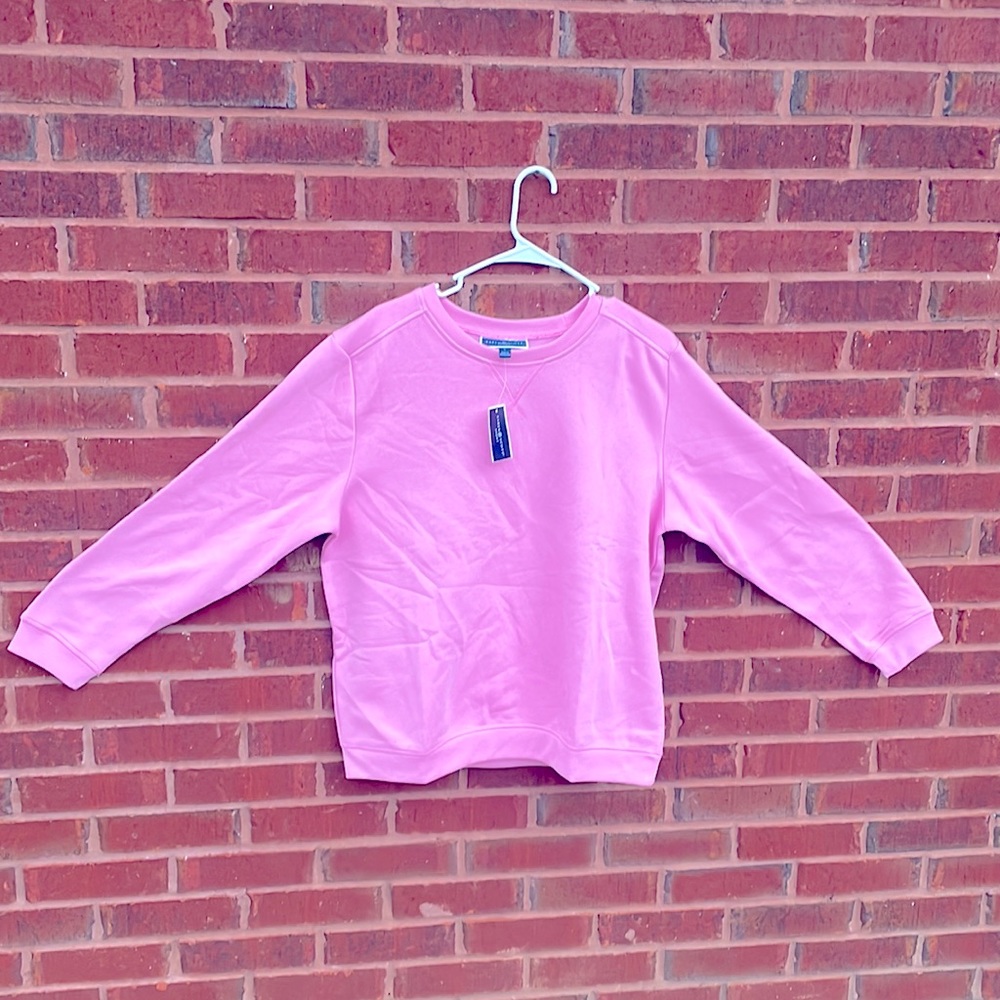 Karen Scott sports sweatshirt, large, pink, never been worn before, lightweight